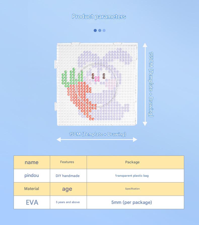 Fuse Beads DIY Craft Kit |   5MM Animal Pattern Bead Set |   Creative Educational Art Toy for Kids