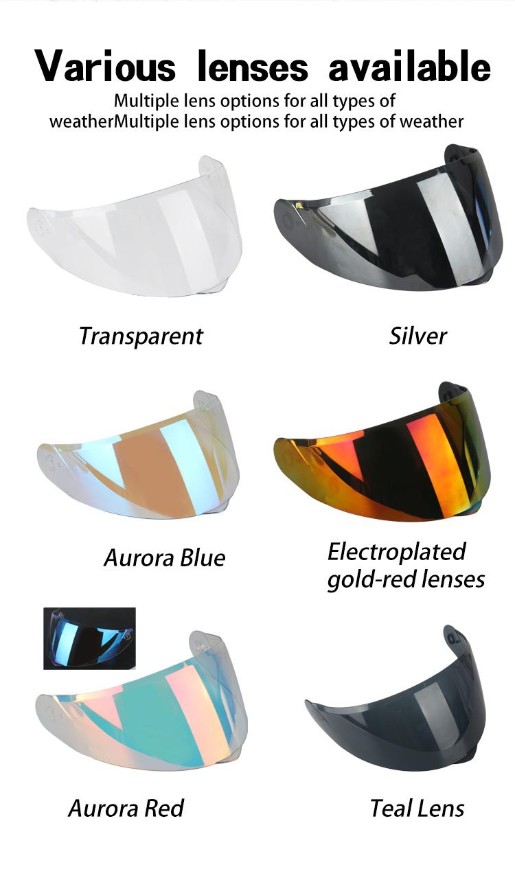 Motorcycle Face Helmet Dual Lens Design New Color Starry Sky Unisex Stylish Gift Christmas Present Motorcycle Helmets