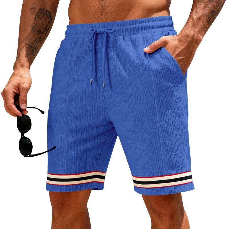 Men's Quick-drying Breathable Loose Running Shorts Sports Vacation Beach Basketball Training Cropped Pants Summer
