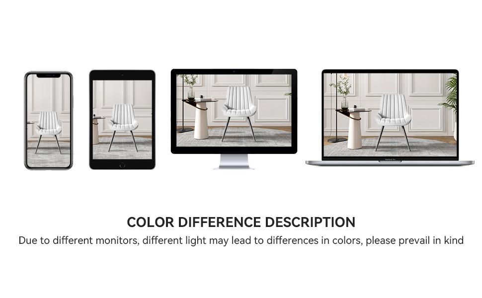 【TOP.1 dining chair】Modern Dining Chairs, Comfy Dining Room Chairs with Thick Cushions, Upholstered Fabric Kitchen Side Chairs with Metal Legs, Black