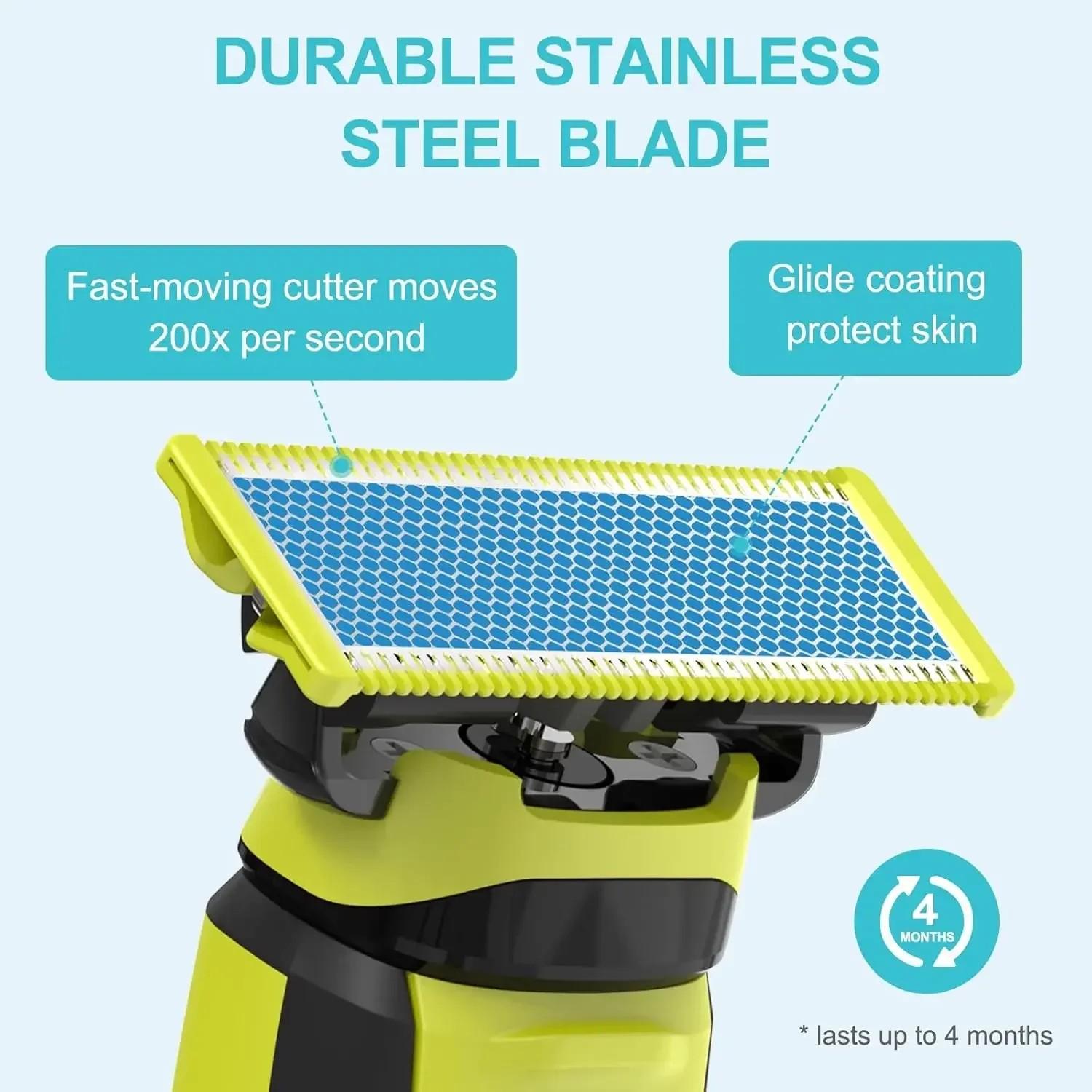 Replacement Small T-Blade Set of 3, Models Qp2523, 6523, 2527, 2533, 6520, Durable Hair Removal Solution, Perfect Shaving Accessories