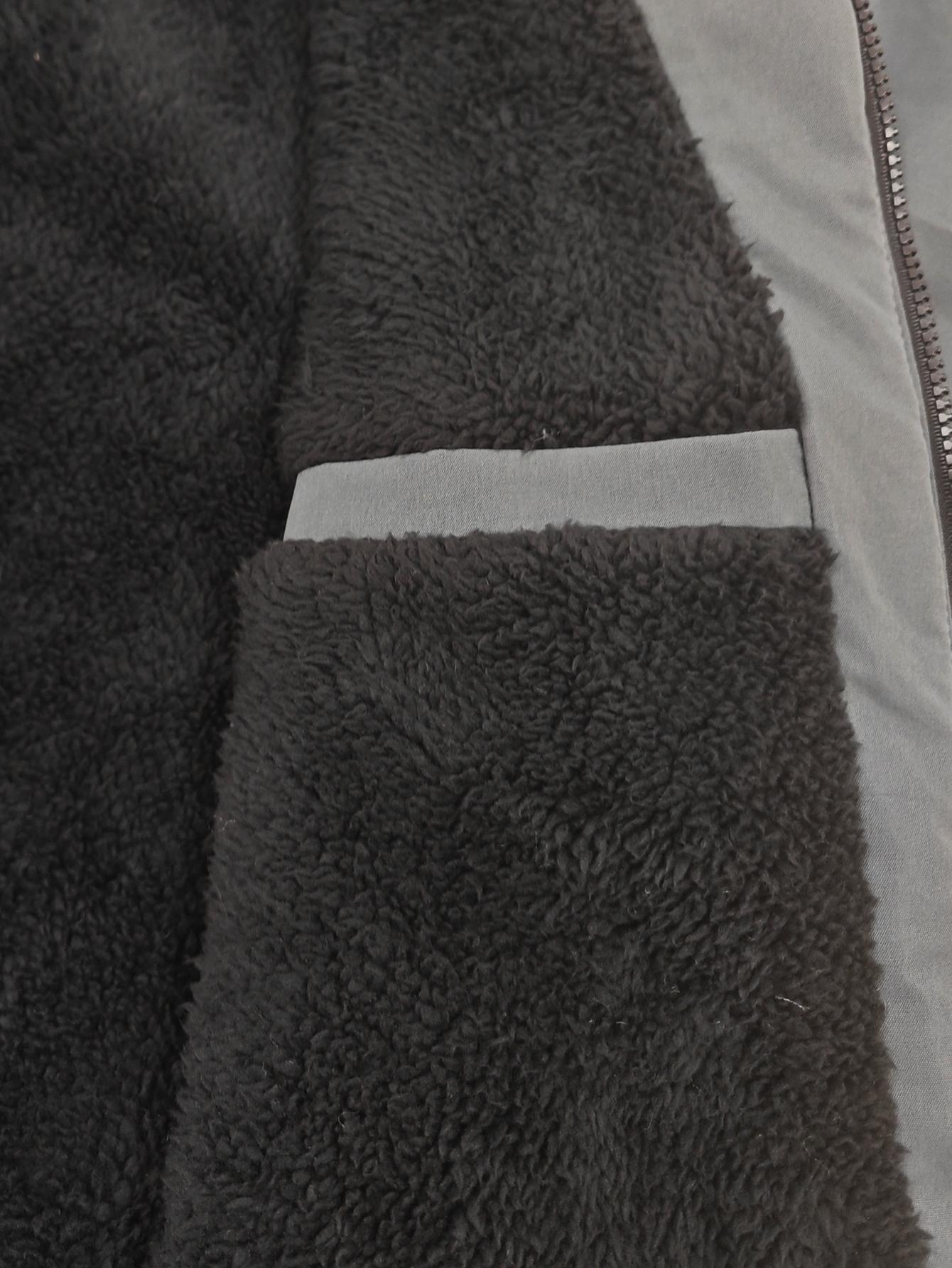 Men's Winter Parka Jacket With Faux Fur Hood, Warm Mid Length Hooded Outerwear