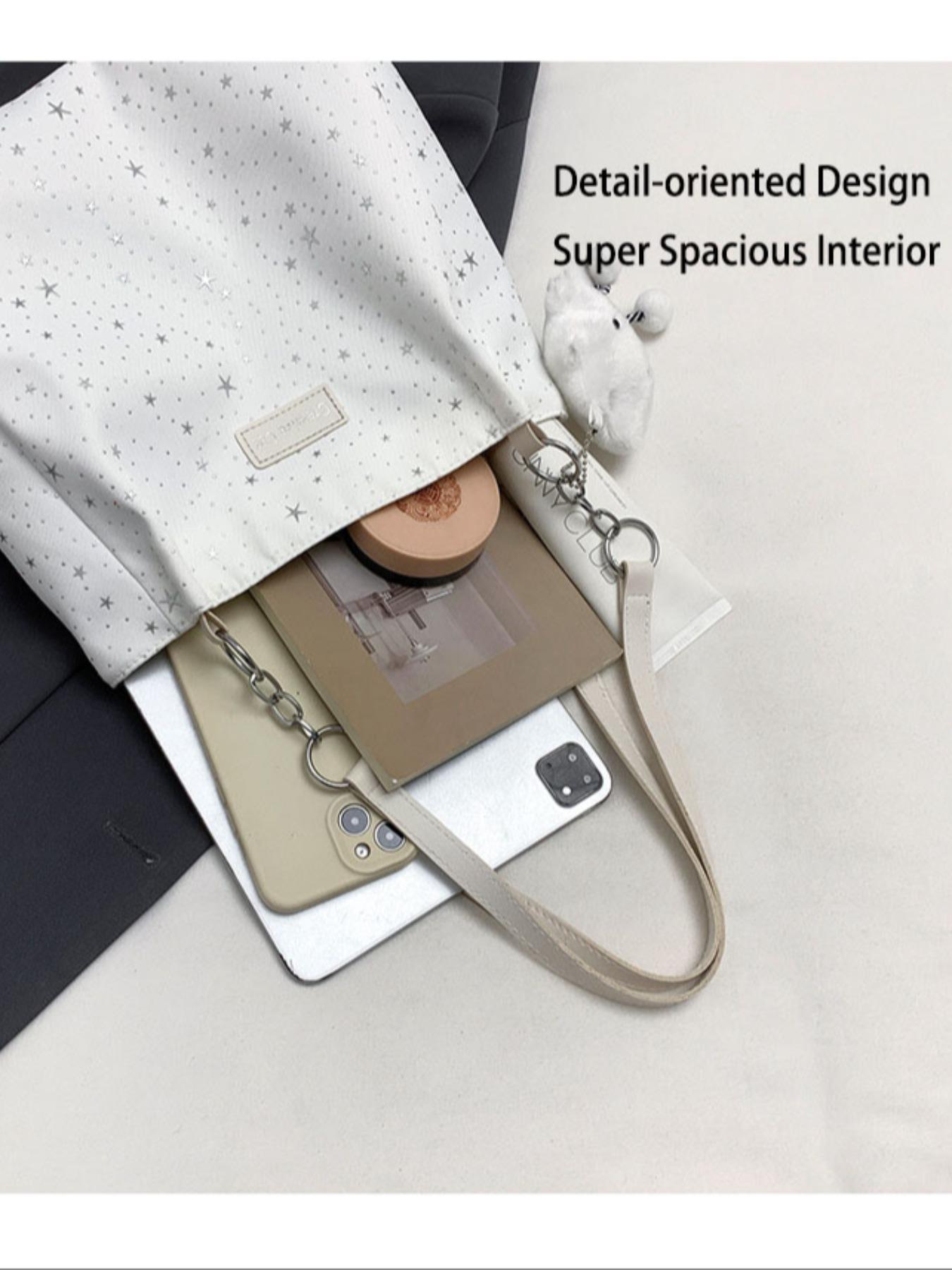 2026 New Korean Style Tote Bag, High-End Unique Design, Large Capacity Commuter Shoulder Bag, Fashionable and Versatile for Urban Women