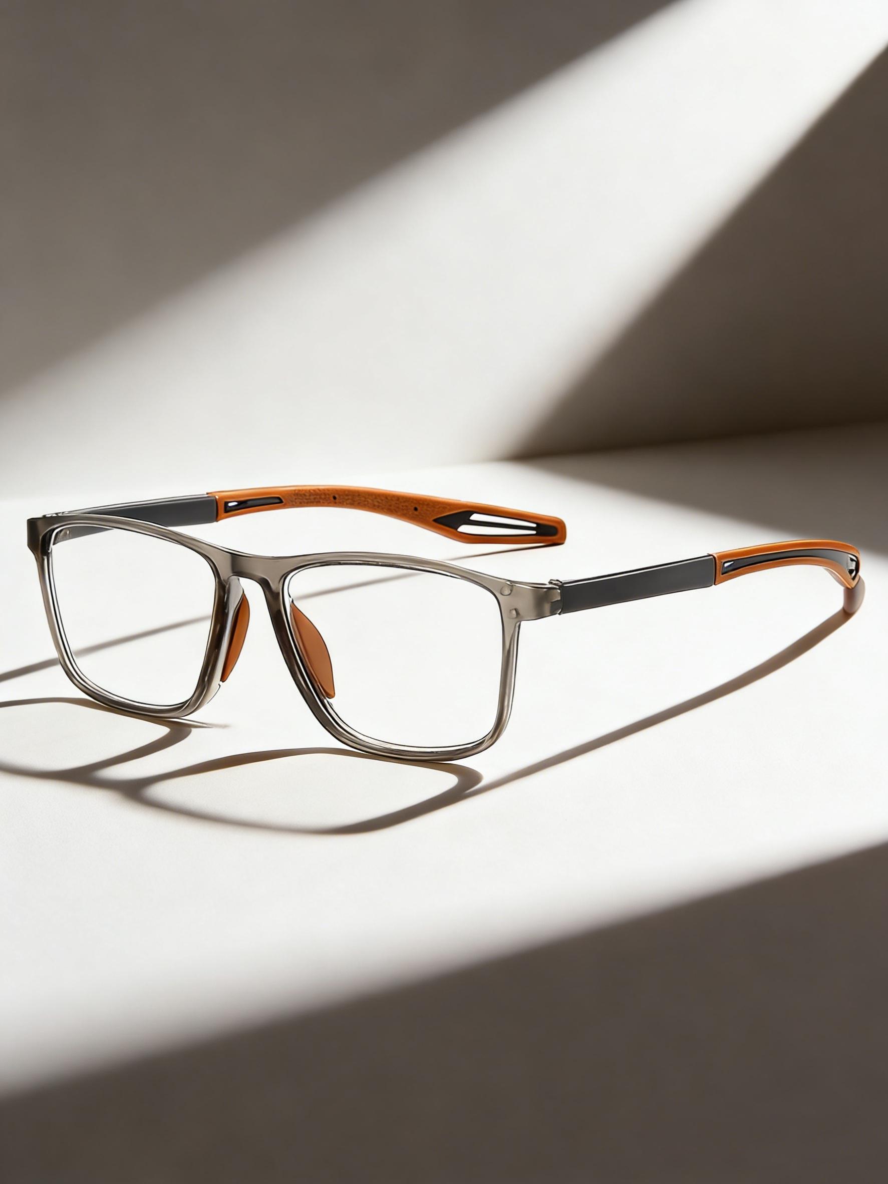 Reading Glasses with Metal Hinge - Minimalist Color Block Design, Fashion Presbyopic Eyewear +1.0 to +4.0