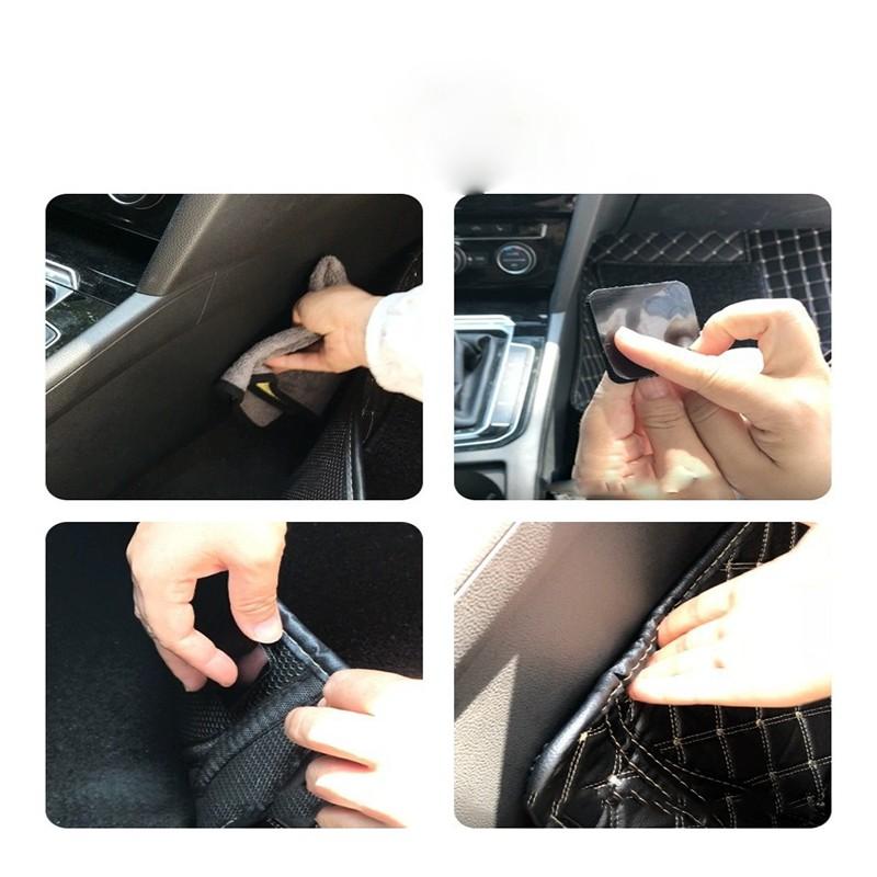 60 Pcs/30 Pairs Strong Adhesive Magic Tape for Sofa Cushion Fixing, Dual-Sided Bed Rug Foot Pad, Non-Slip Invisible Stick