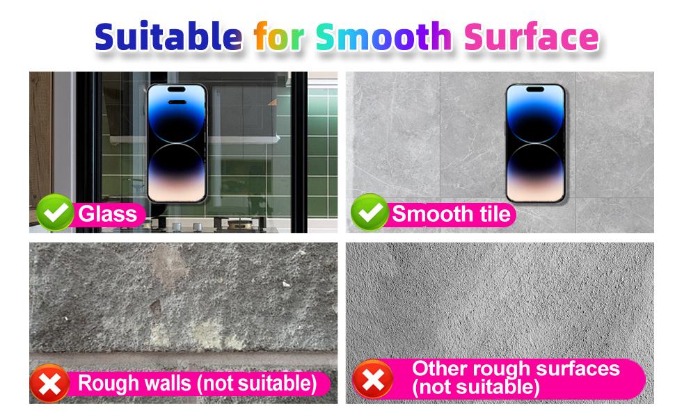 Silicone Suction Cup Phone Case Mount, 2 Count Double Sided Phone Holder Mount, Hands-Free Strong Grip Holder for Selfies and Videos, Phone Accessories，Available for TikTok Selfie Videos Cellphone Smartphone Stand