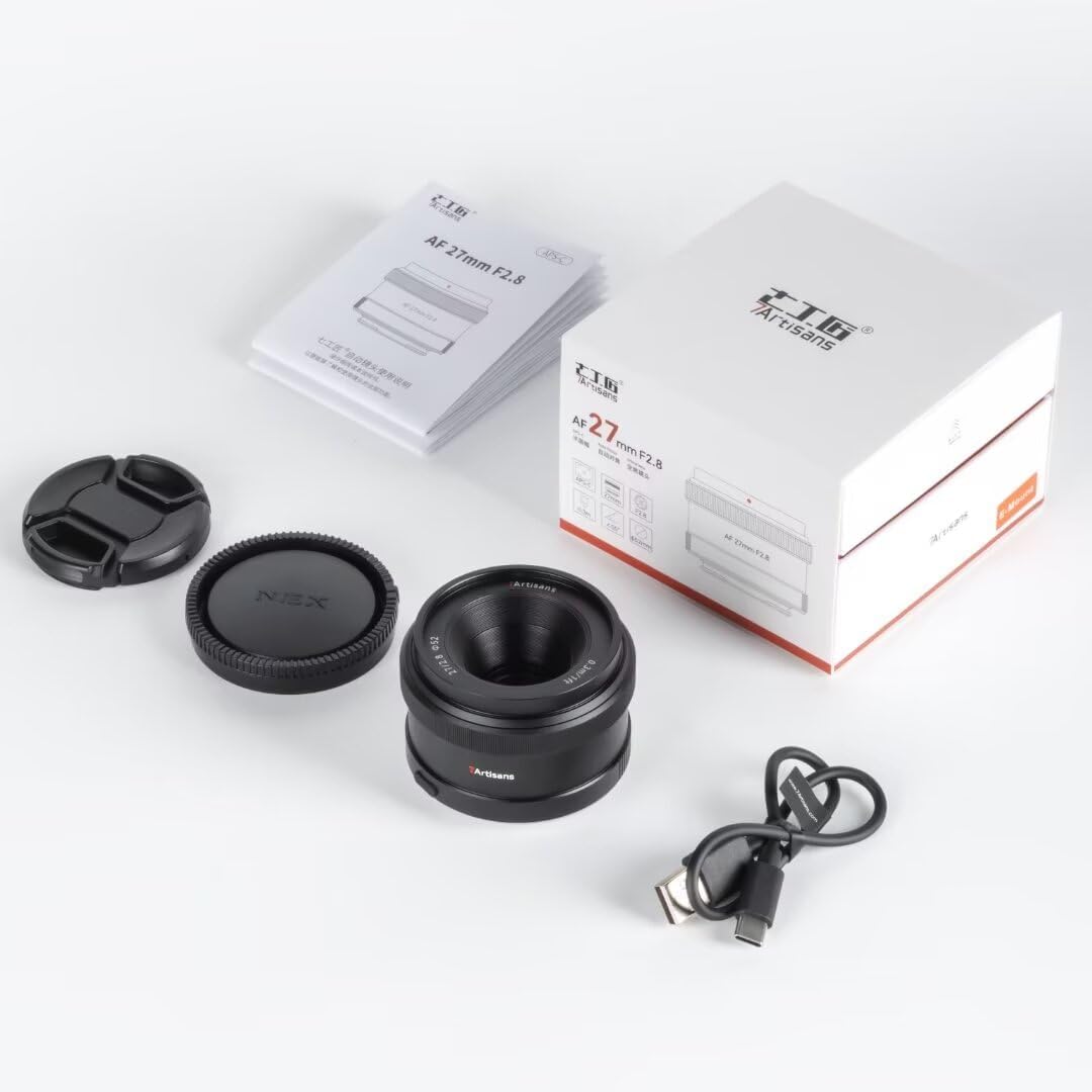 7artisans 27mm F2.8 Auto Focus Camera Lens for Sony E Mount, APS-C