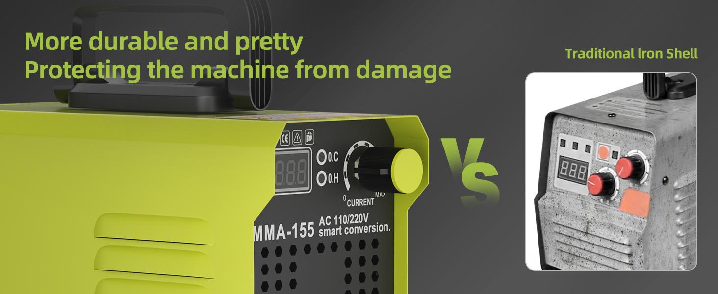 【SummerVibes】SEESE 155Amp MINI Portable Welding Machine, Stick Welder, AC 110/220V smart conversion, LED Display Digital Welder, Portable MMA Arc Welder 【SummerVibes】SEESE 155Amp MINI Portable Welding Machine, Stick Welder, AC 110/220V smart conversion, LED Display Digital Welder, Portable MMA Arc Welder