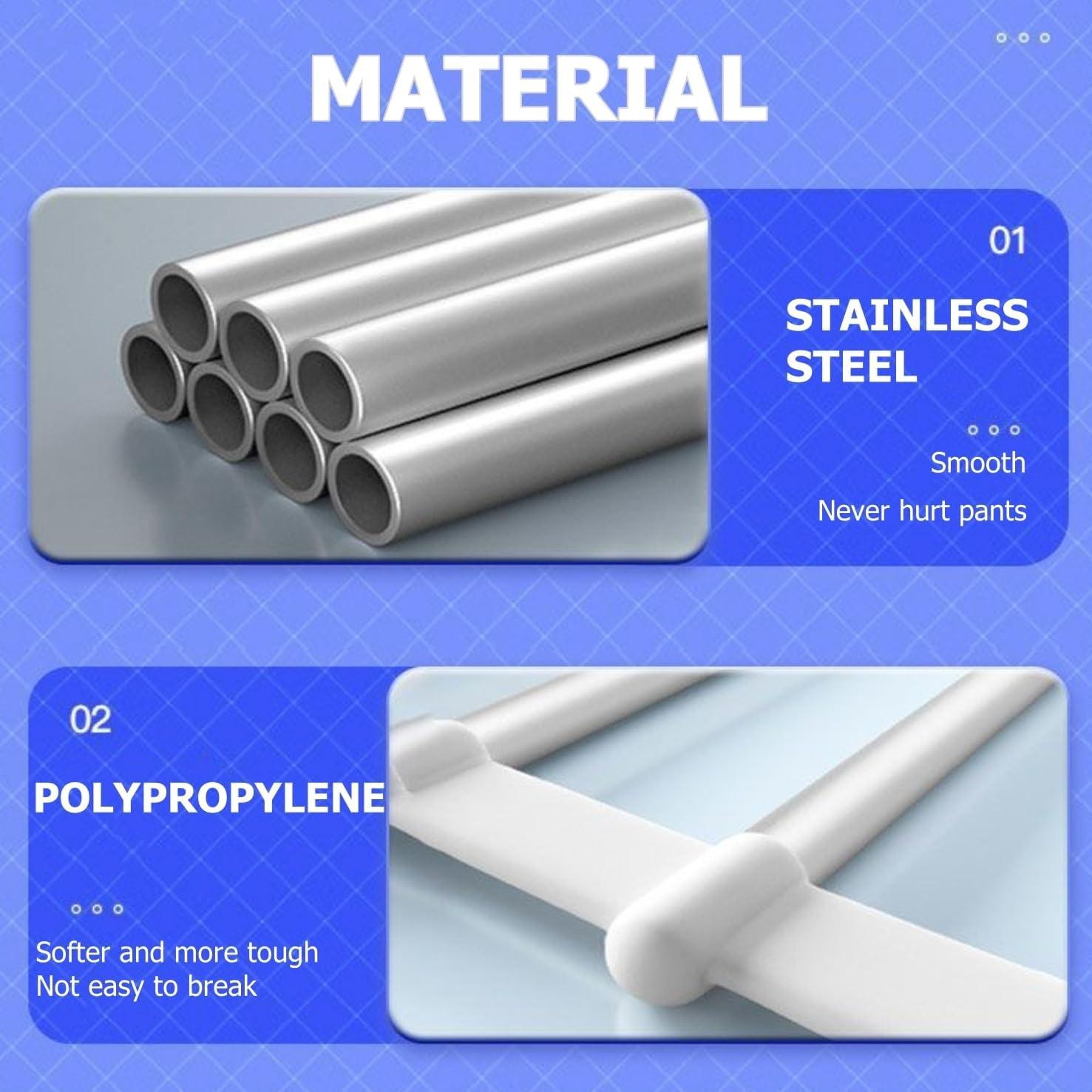 Multi-Layer Home Use Seamless Pants Hanger, Foldable Clothes Rack Space Saving Closet Organizer, Multifunctional Hanger, Durable Storage Solution