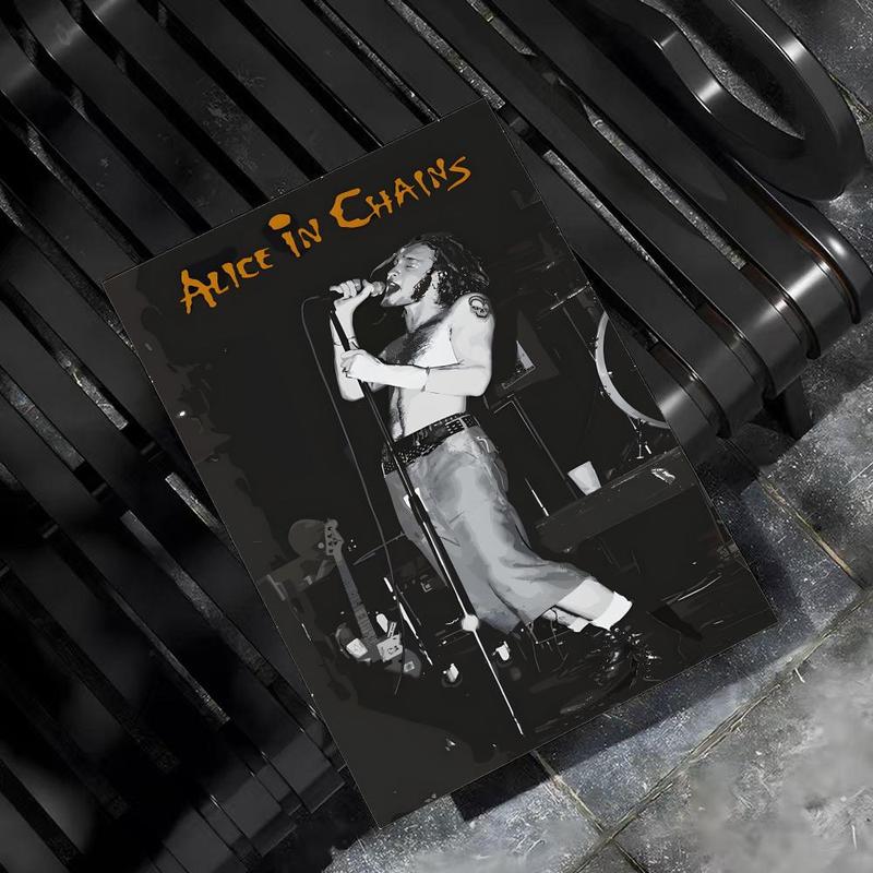 Fashion A-A-liceS in C-C-hainsS Poster HD Sticky Waterproof Wall Art High Quality Print Aesthetic Home Living Bedroom Bathroom hallway Decor Trendy Room Decoration Easy-To-Apply Gift Durable