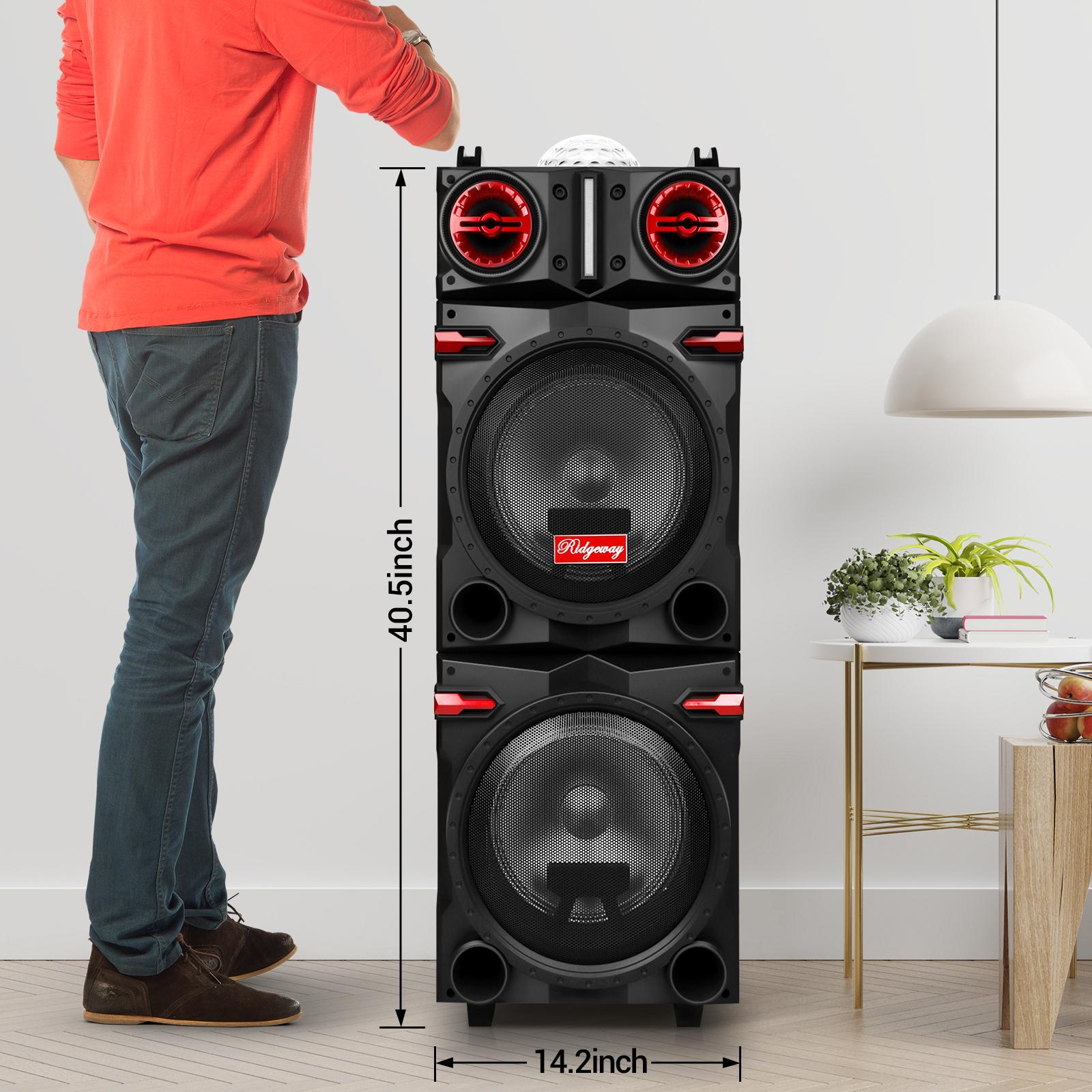 Portable Bluetooth PA Speaker Karaoke Machine 2 x 10" Subwoofer And 1 x 3" Tweeter Loud Party Speaker With Microphone FM LED Remote Control TWS Portable Bluetooth PA Speaker Karaoke Machine 2 x 10" Subwoofer And 1 x 3" Tweeter Loud Party Speaker With Microphone FM LED Remote Control TWS
