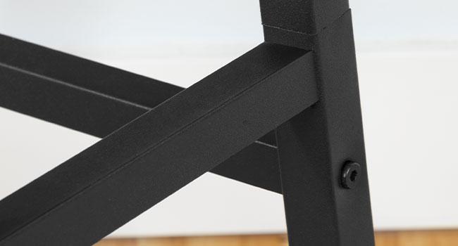 HOOBRO Bar Stools, Set of 2 Bar Chairs, 23.6 Inch Saddle Stools, Kitchen Counter Stools with Footrests, Industrial Stools for Dining Room, Kitchen, Counter, Bar, Rustic Brown and Black