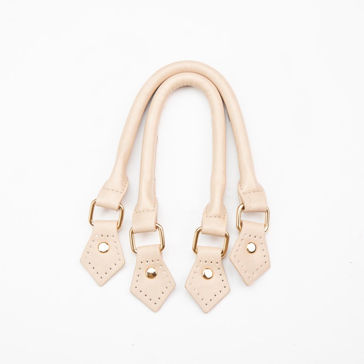 2pcs PU Leather Bag Handle Replacement Straps Suitable for Woven Tote Bags, Handbags, DIY Handmade Bag Accessories - PU Leather Shoulder Straps Compatible for Tote Bag Refurbishing, Easy Install for Handbag & Crafting, DIY Wallet Making