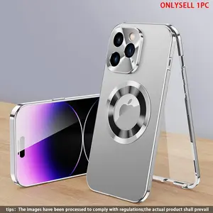 Metal Full Body Anti-Drop Phone Case for iPhone 16 Pro Max, 16, 15 Pro Max, 14, 13, 12, 11, Durable Protection Cover, Shockproof Phone Cover