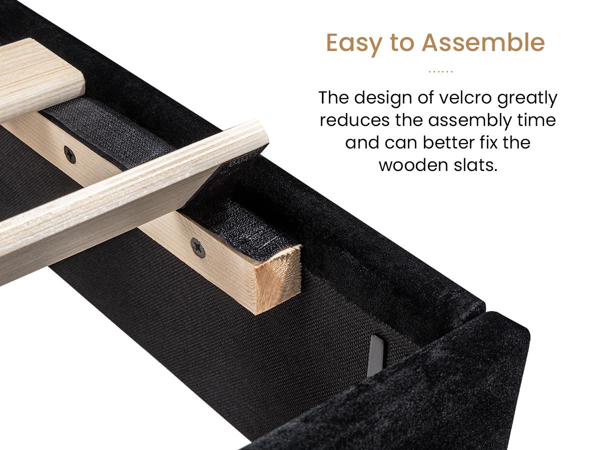 【Clearance】SHA CERLIN Fulll/Queen/King Size Velvet Bed Frame with Adjustable Headboard【Frame Only No Mattress】Diamond Button Tufted and Rivet Decor, No Box Spring Needed#ChristmasGifts#TikTokShopBlackFriday