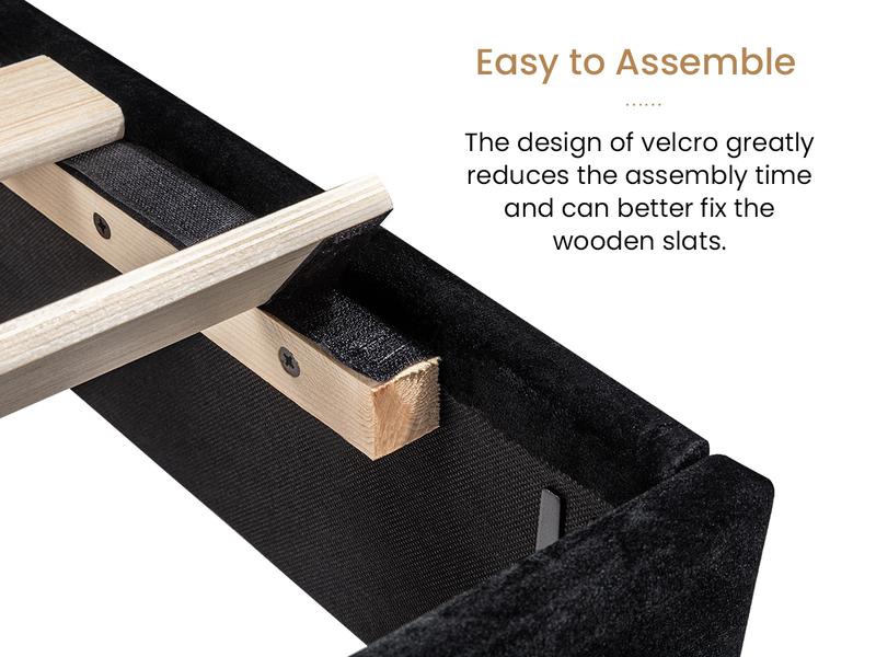 【Clearance】SHA CERLIN Fulll/Queen/King Size Velvet Bed Frame with Adjustable Headboard【Frame Only No Mattress】Diamond Button Tufted and Rivet Decor, No Box Spring Needed#ChristmasGifts#TikTokShopBlackFriday