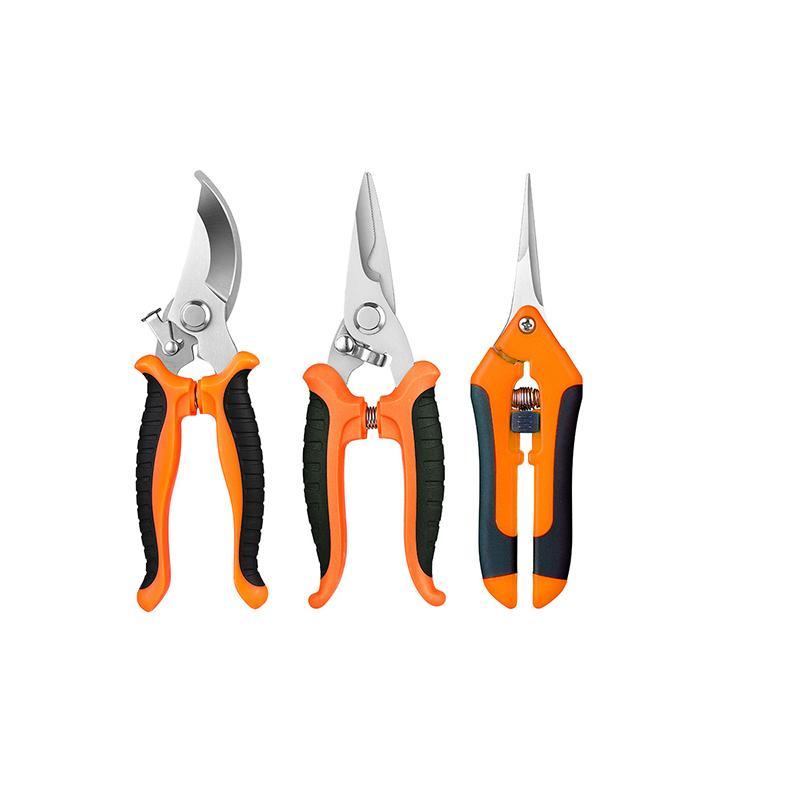 [Hot Sale] 3pcs Multipurpose Stainless Steel Garden Pruning Shears Set Sharp Durable for Fruit Tree Branch Cutting Limb Branch Cutter