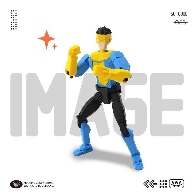 Invincible Mark Lucky 13 Multi Joint Movable Action Figure Diy Assembled Collectible Toy For Adult Holiday Surprise Gift