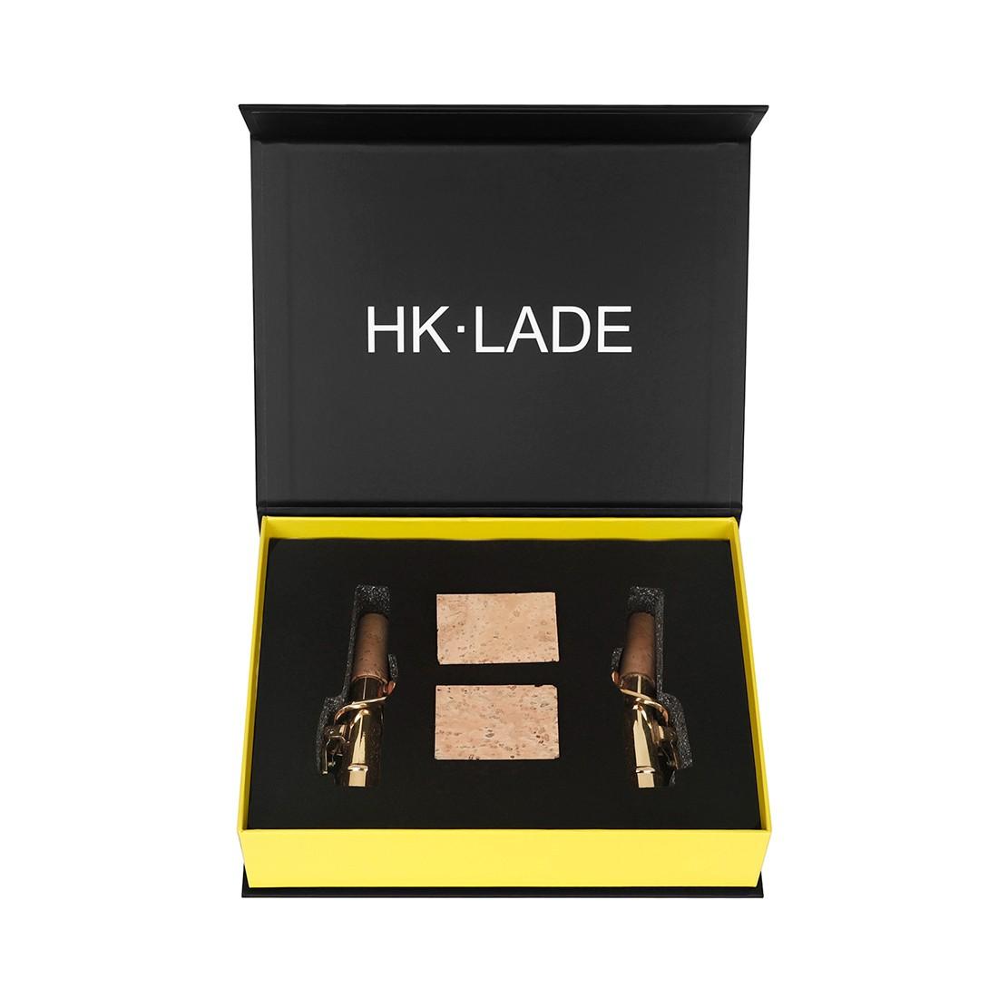 Hk-Lade High-Quality Hk-3 Alto Saxophone Mouthpiece + Cork, Premium Musical Instrument Accessory, Durable Paper Box Packaging