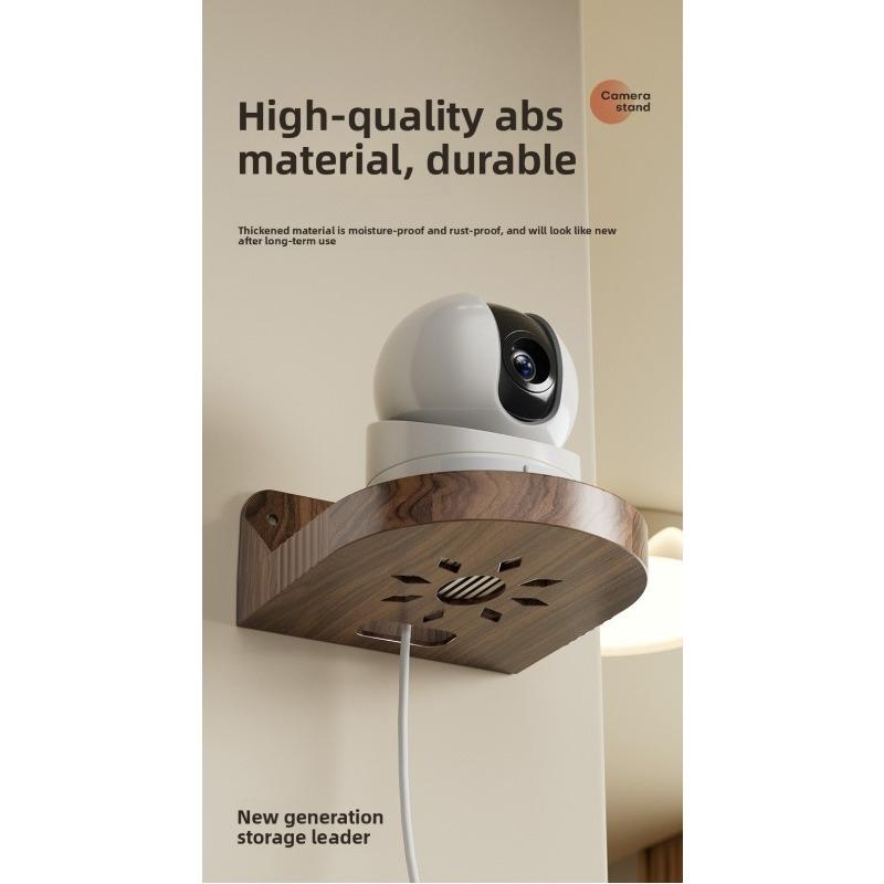 No-Drill Wall Mount Bracket for Security Cameras - Strong Load-Bearing Capacity, Easy Installation, Compatible with Ring, Arlo, Eufy, Google Nest, Wyze, Blink - Ideal for Indoor/Outdoor Use, Camera Mounting Bracket, Sleek Design, Durable Construction