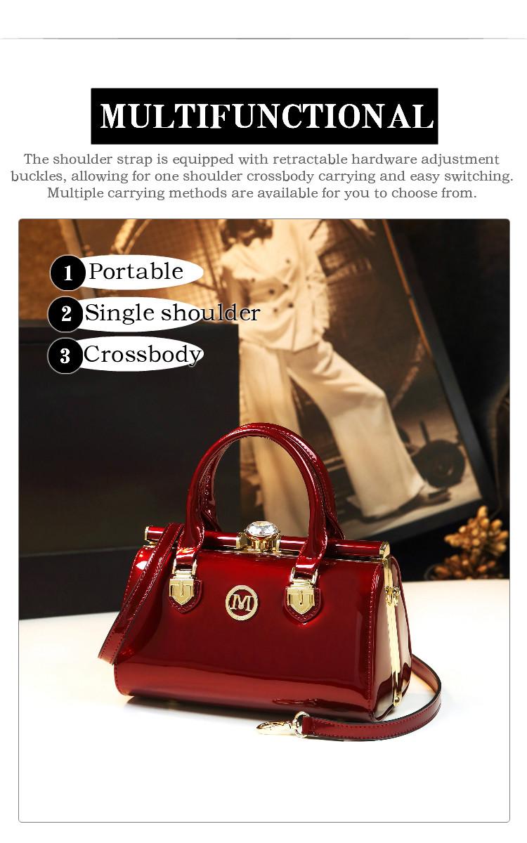 Elegant Matte Finish Handbag, Fashion Lock Closure Boston Bag, Vintage Style Commuter Crossbody Small Bag, Women's Stylish Shoulder Purse