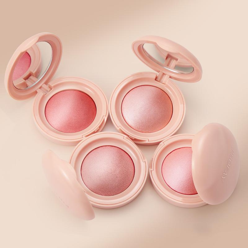 PHOFAY Glow Blush Cosmetic Soft Pinch Glitter Powder Blush, powder blush Makeup peach, Autumn Gifts Silky Blend