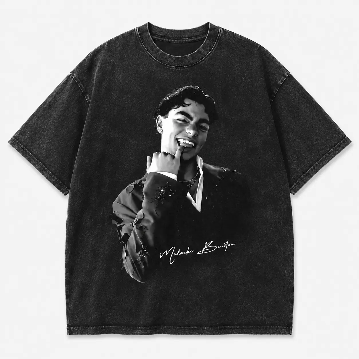 Malachi Barton Portrait T-Shirt, Descendants Zombies Tour Shirt, Worlds Collide Tour, Descendants Zombies Music Concert Tee