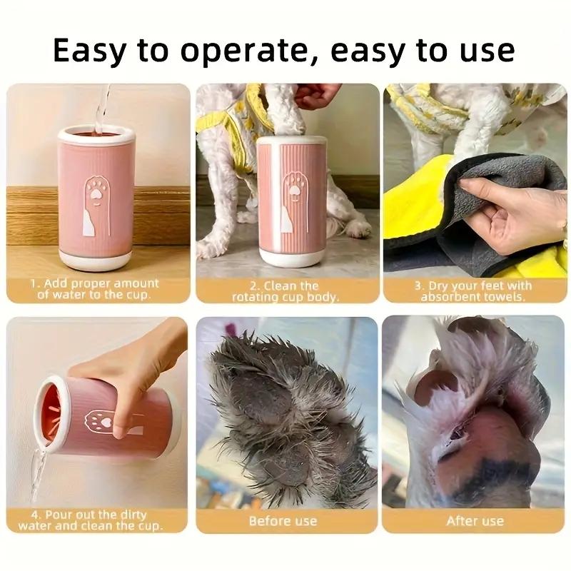Large Dog Bath Cleaning Beauty Foot Cup, Ideal for Cleaning Paws and Ears, Pet Grooming Essential, Fashionable Dog Accessories