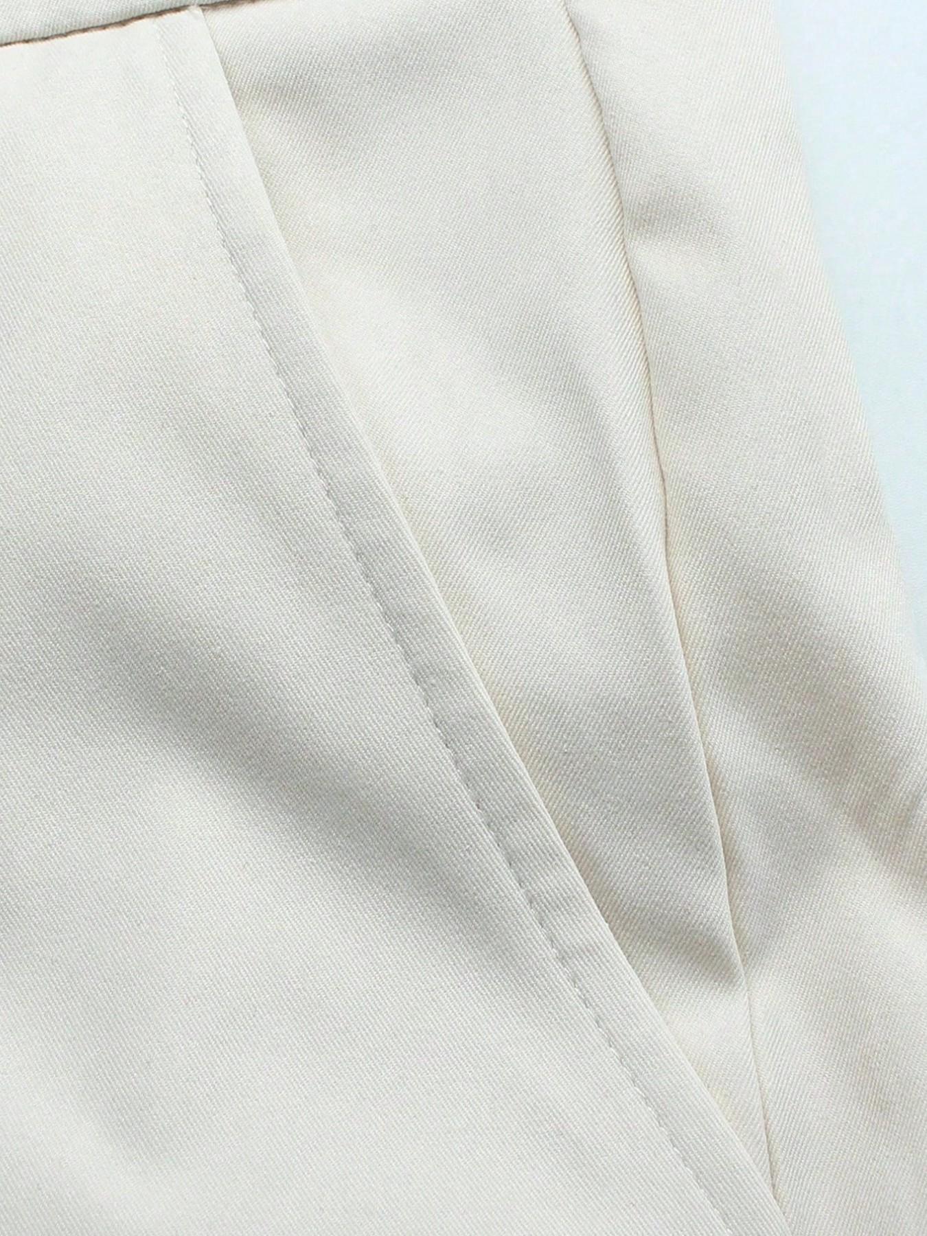 Men's Solid Color Short Sleeve Top and Long Pants Set Outfit, Comfortable Daily Wear, Suitable for Formal and Casual Occasions