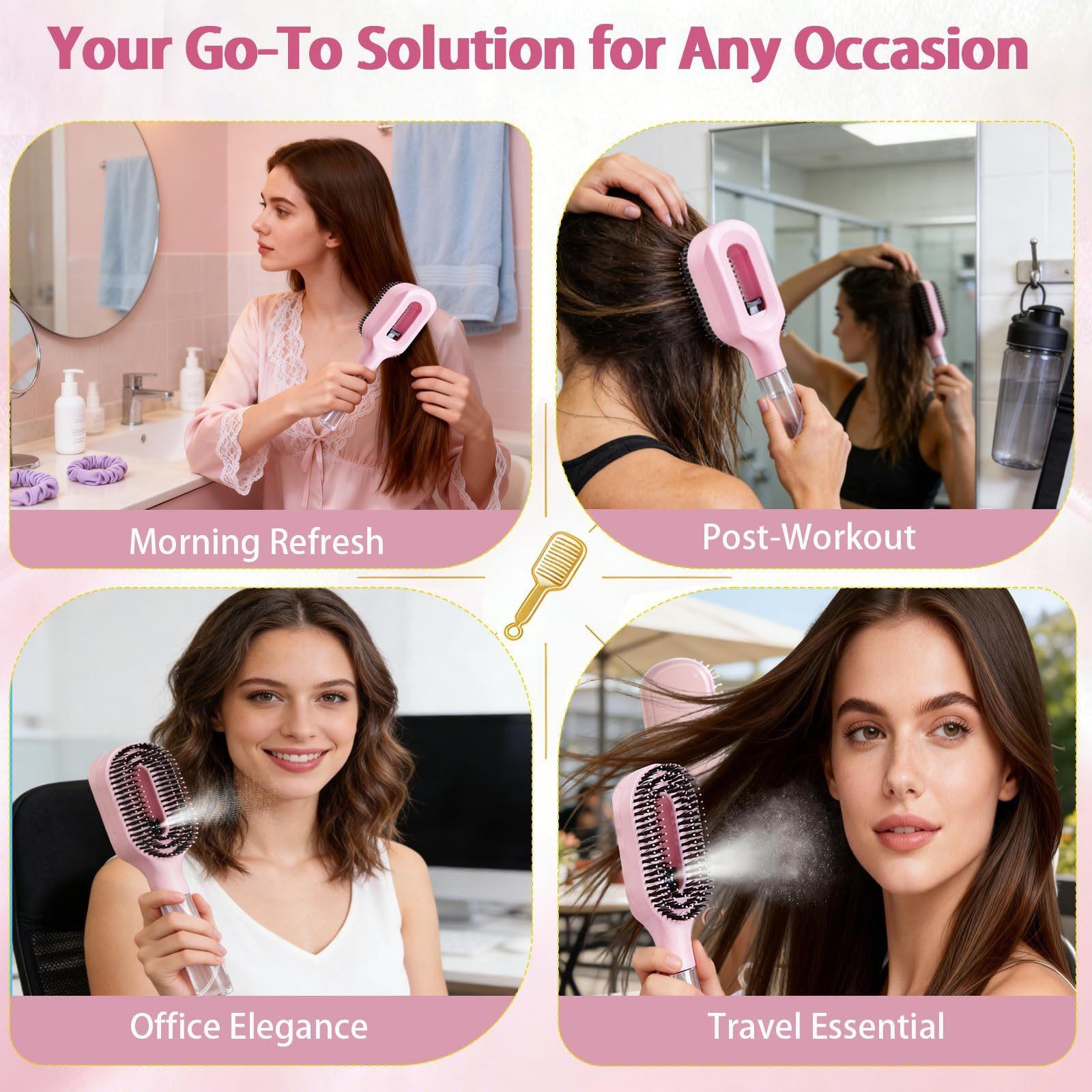 nylon bristle anti-tangle hair comb