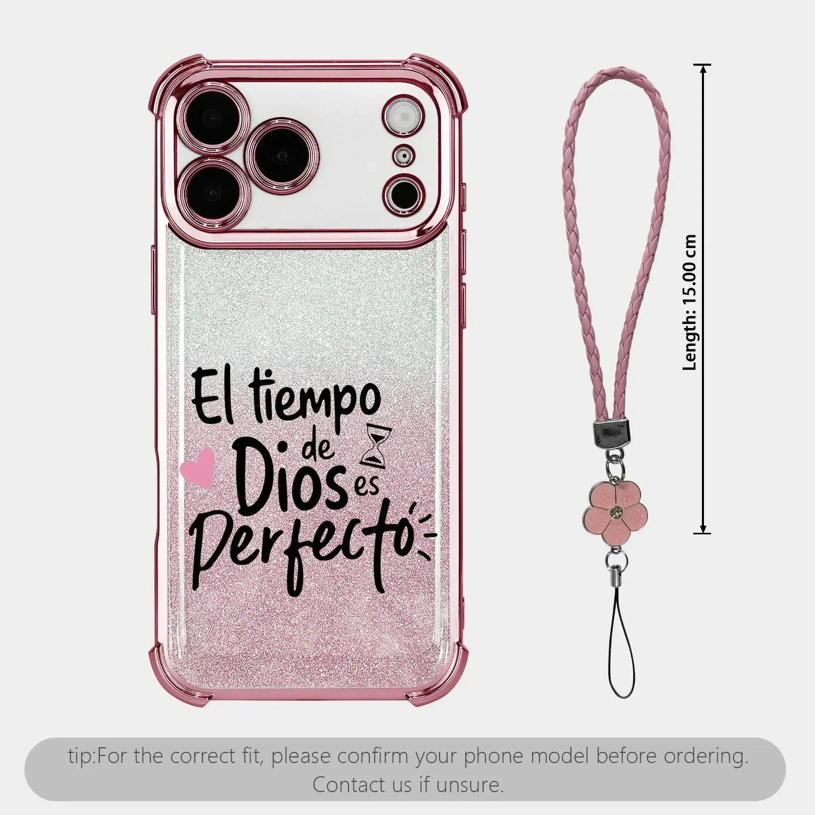pink+Clover lanyard+Glitter Card