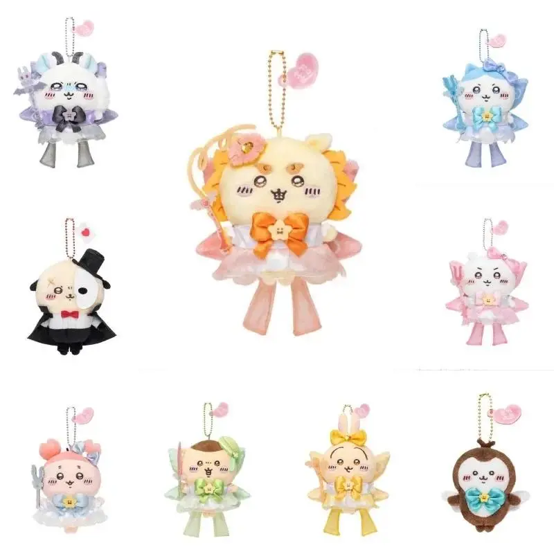 New Chiikawaed Super Magical Girl Plush Doll Self-deprecating Bear Series Hachiware Usagi Momoka Plush Toy Girl Gift