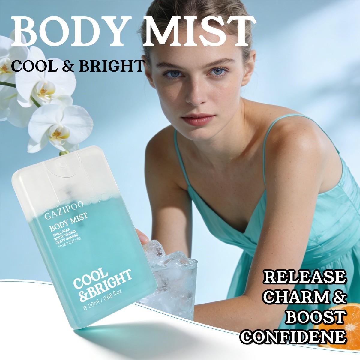 Women's Body Spray Perfume Oil, Floral Fruit Scented, Rose Lemon Strawberry Mint Honey, Long-Lasting, 20ML, Ideal for Dates Parties Daily Use