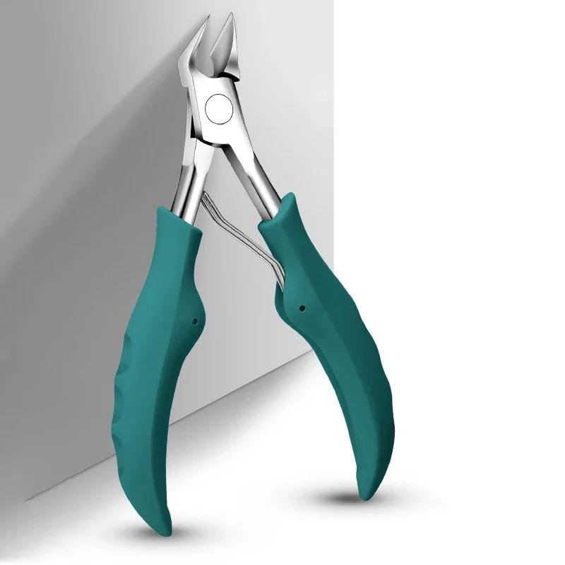 1-Piece Stainless Steel Ingrown Toenail Nippers, Toe Nail Clipper, Edge Trimmer, Dead Skin Remover, Pedicure Nail Care Tool