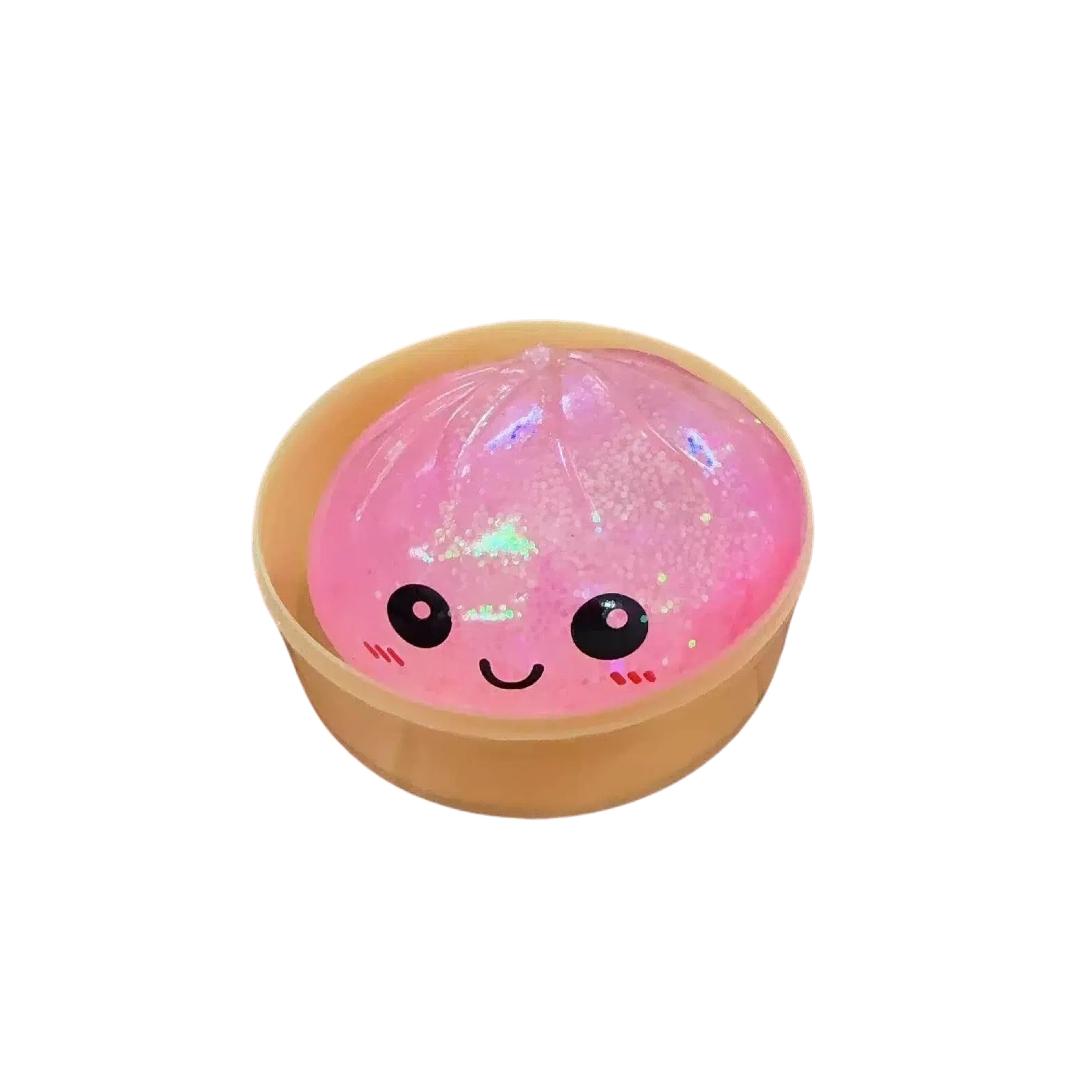 Crystal Slime Dumpling Squishies - Glitter Dumpling Stress Balls, Fidget Sensory Toy, Easter Basket Stuffers, Stocking Stuffers