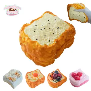 [WenQing Taba Squishy] Handmade taba squishy squishies/yellow bread series, best-selling in the store Sticky Squeeze Toys Gift for kids gift Taba taba squishies Gifts For Children's Day Stress Relief Toy Yellow bread series squishy deck stress ball Putty