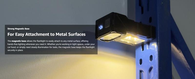 【Holiday Haul】WARSUN Small Led Mini Flashlight, Pocket Flashlight Rechargable with Fast Charge Battery, Magnetic Flashlight, Camping Flashlight #dealsforyoudays