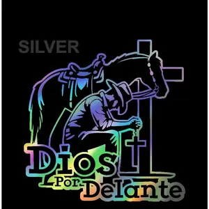 Cowboy Sticker Adhesive Vinyl Decal Car Vehicle Religious