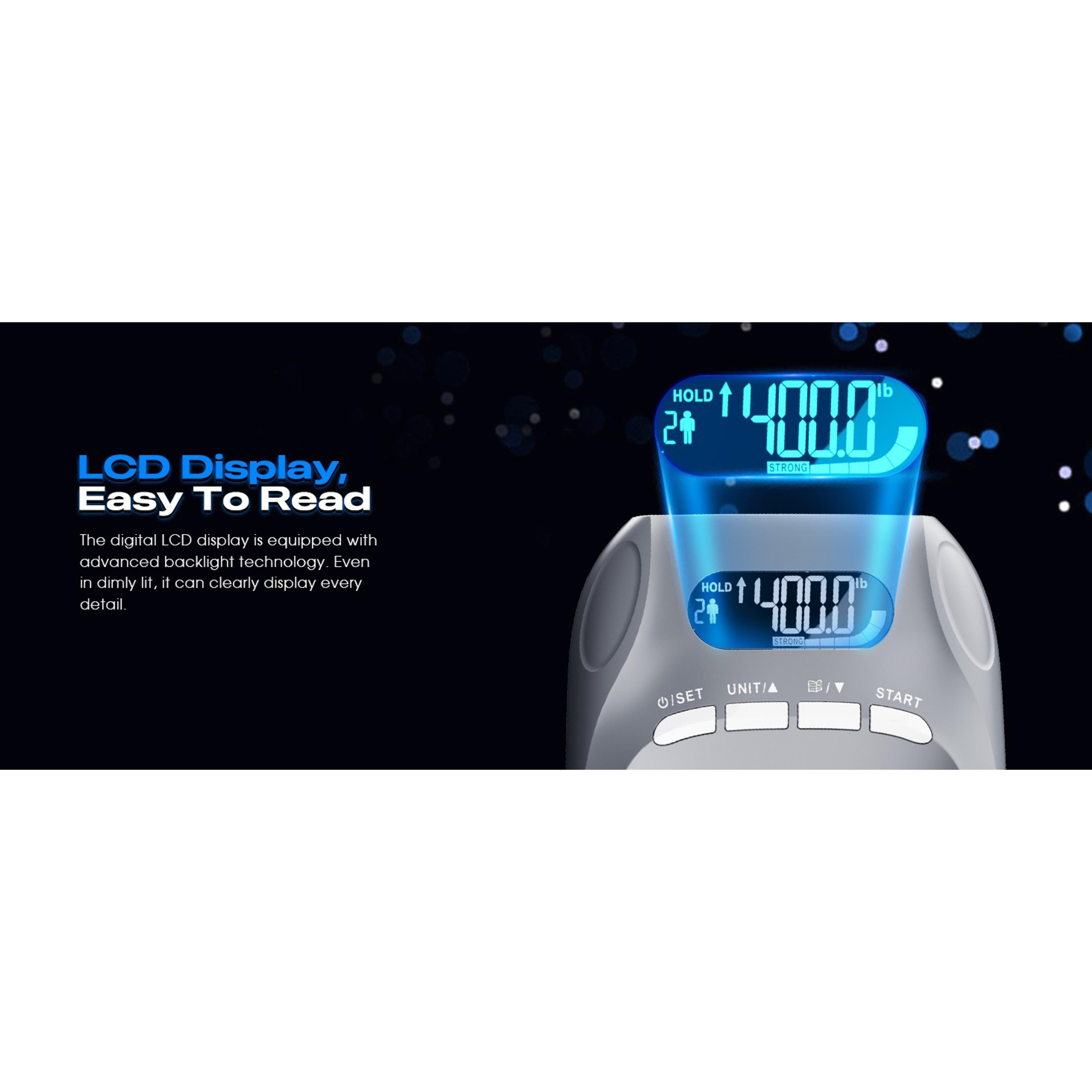 Electronic Grip Strength Tester with Adjustable Hand Gripper, 400lbs/180kg Hand Dynamometer, Digital Display – Precision Training for Rehab, Fitness, and Home GymGift Electronic Grip Strength Tester with Adjustable Hand Gripper, 400lbs/180kg Hand Dynamometer, Digital Display – Precision Training for Rehab, Fitness, and Home GymGift