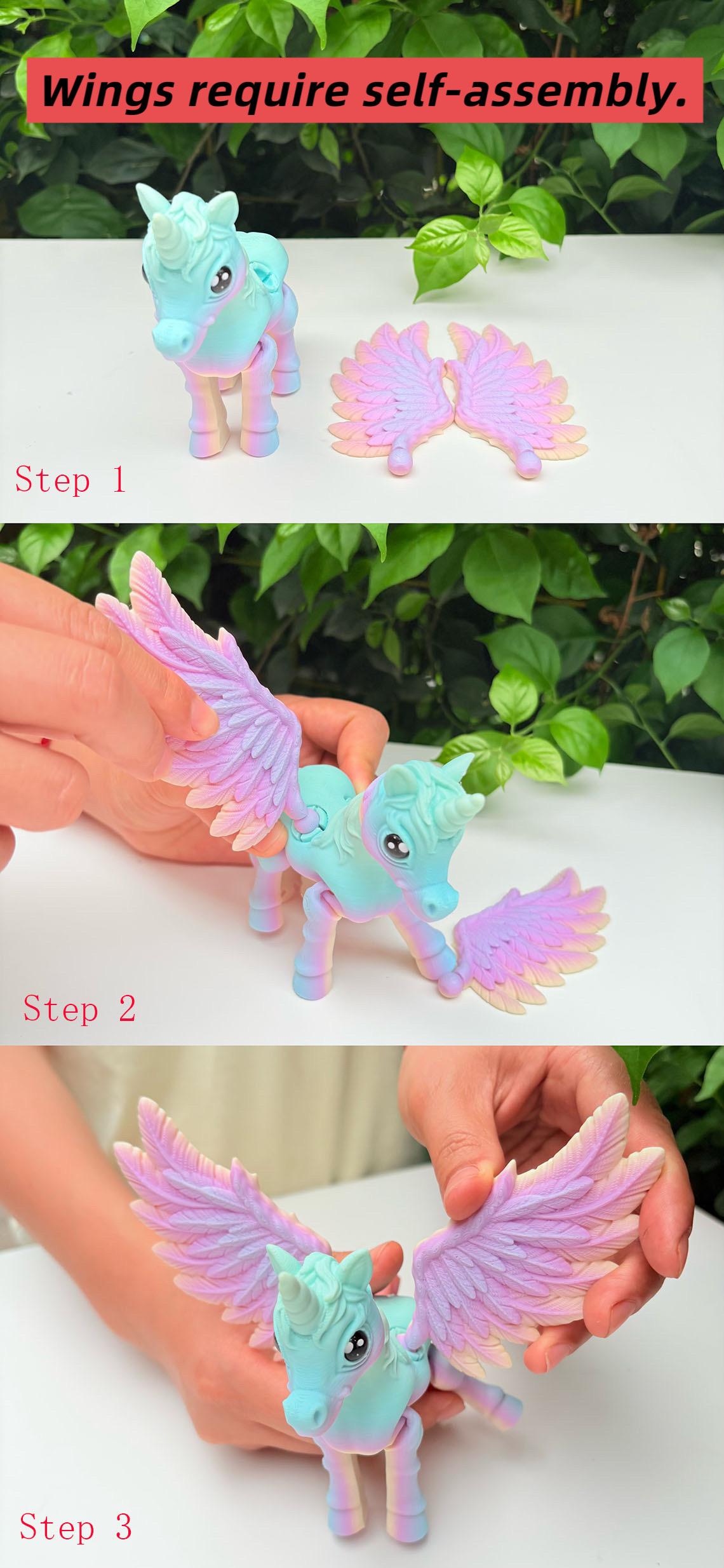 3D Printed Unicorn Figurine | Fantasy Toy | Pink Color Collectible | Gift Toy & Home Decor