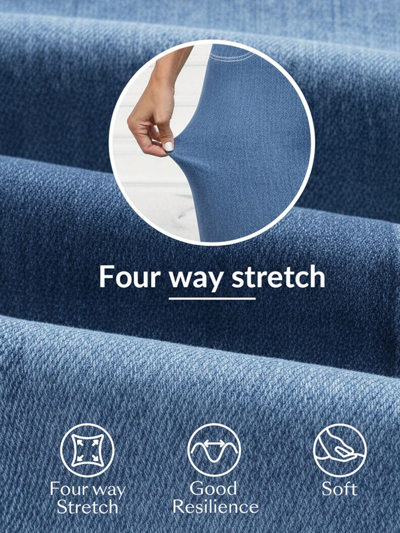Women's High-Waisted Compression Denim Long Pants, Ultra-Elastic Waistband, Stretchy Slim Fit Streetwear, Casual Jeans Women's High-Waisted Compression Denim Long Pants, Ultra-Elastic Waistband, Stretchy Slim Fit Streetwear, Casual Jeans