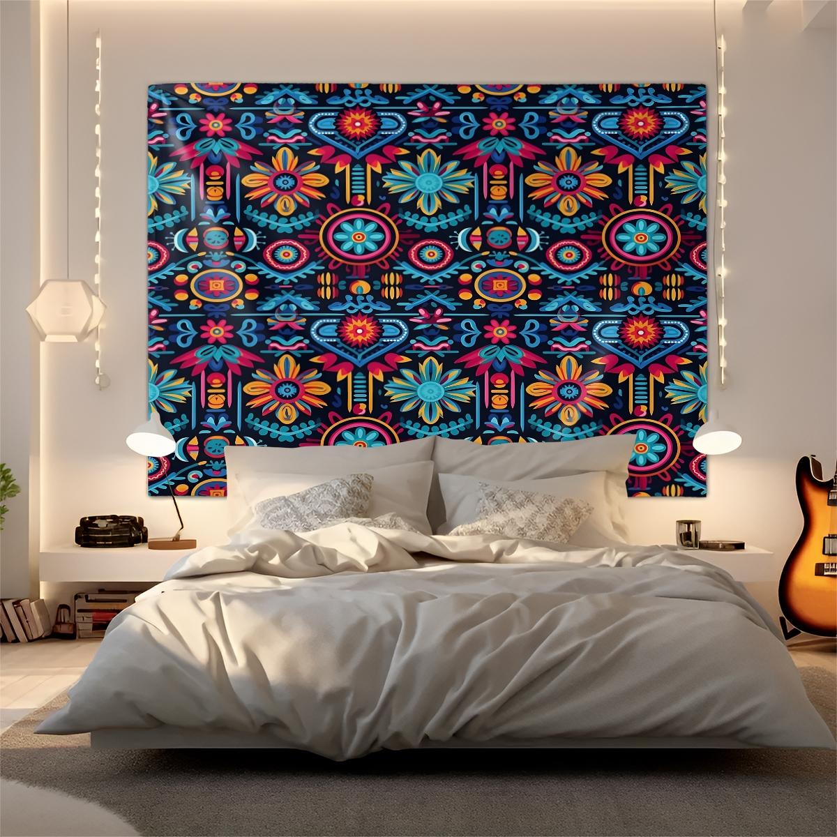 1 Pcs Boho Paisley Printed Tapestry, Vintage Ethnic Style Wall Hanging, HD Digital Print Tapestries, Soft Durable & Lightweight, Ideal for Bedroom, Living Room, Dorm, Studio Decor, Trendy Bohemian Home Decor Tapestrys