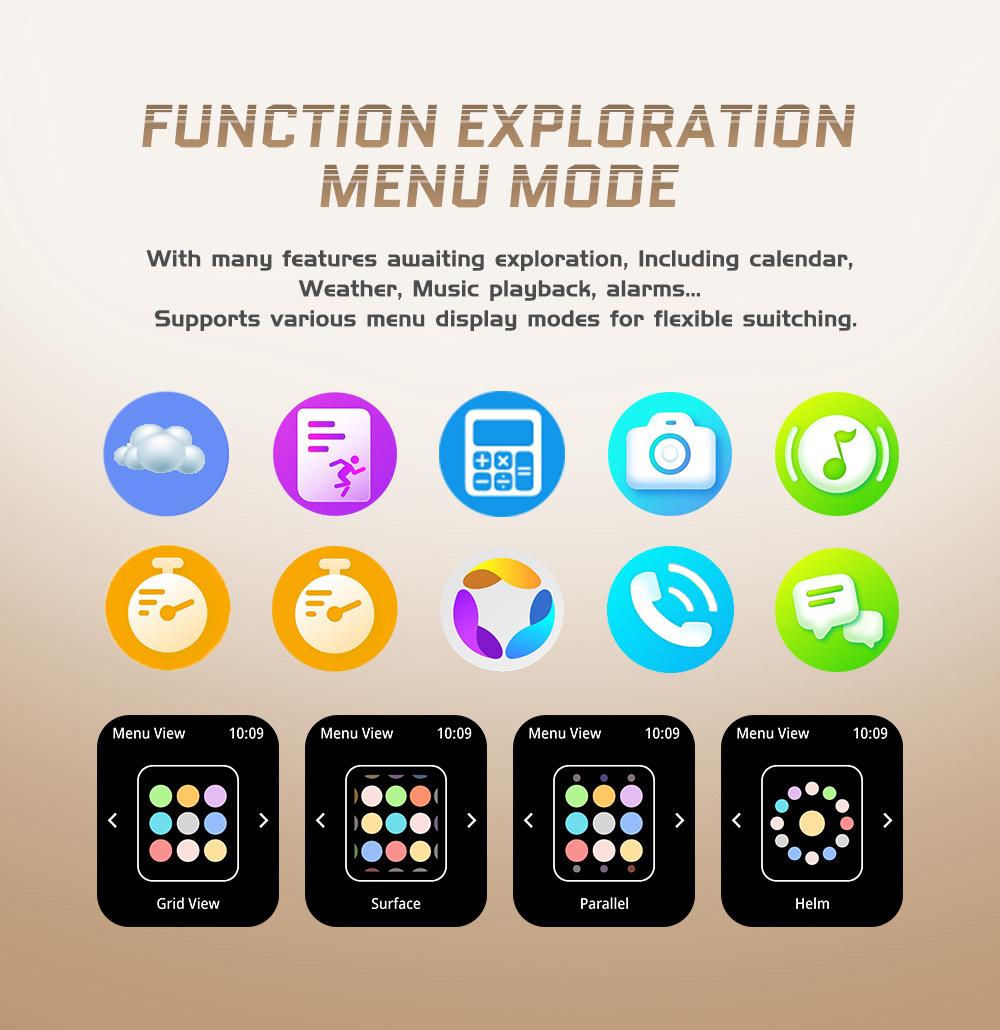 C28 Smartwatch Waterproof 2.02 Inch HD Display Ai Features Supports 10m Depth Battery Capacity 410mah over 120 Sports Modes Heart Rate Sleep Monitor