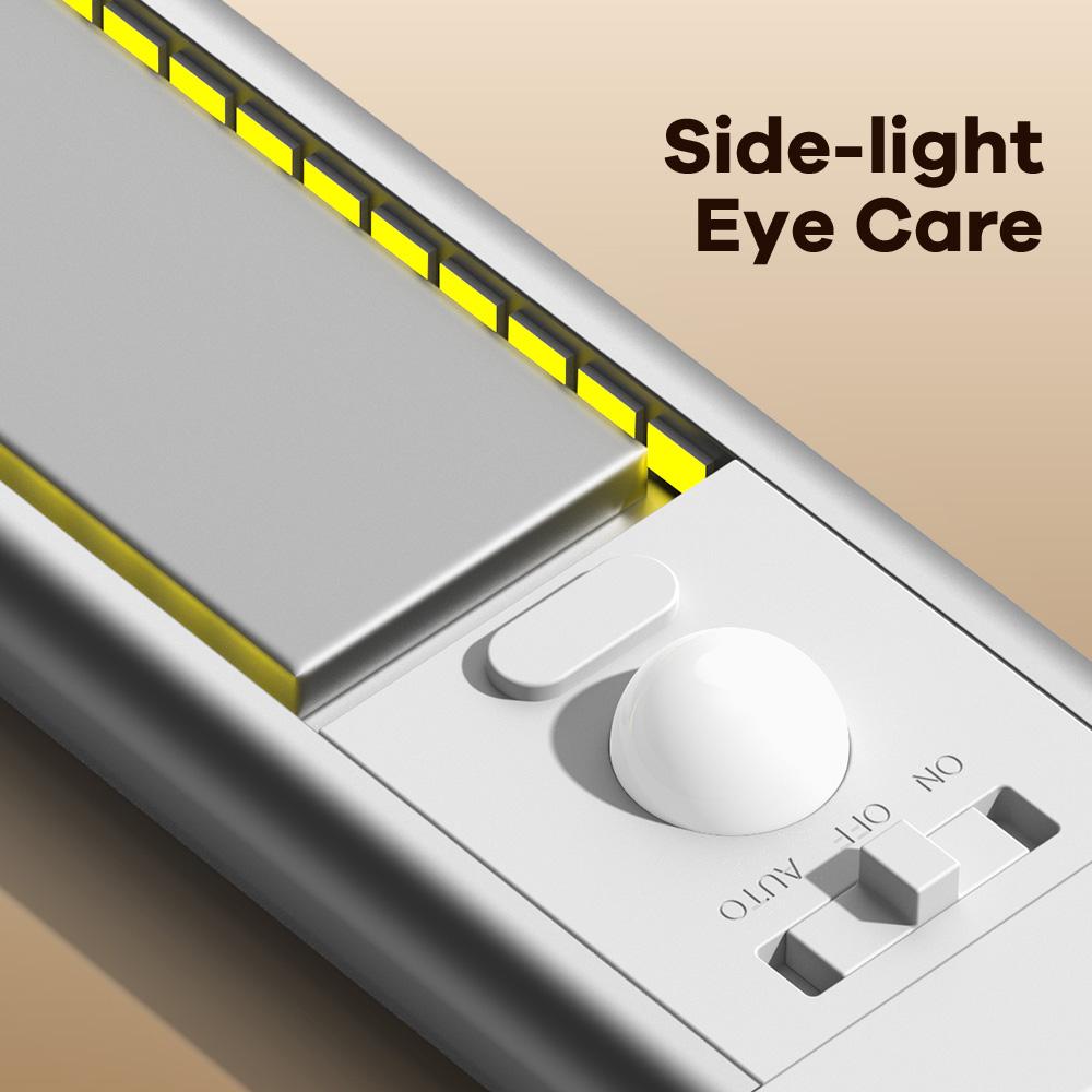 BIAT Under Cabinet Lights 2PCS, 80 Led Motion Sensor Light Indoor, Rechargeable Closet Lights Motion Sensored, 3 Color Temps Under Counter Lights for Kitchen, Dimmable Under Cabinet Lighting