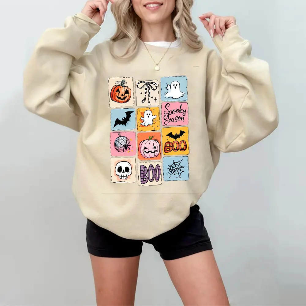 Halloween-themed crewneck sweatshirt Womenswear Hoodie