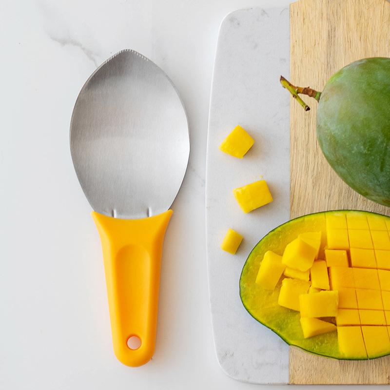Mango Meat Separator Tool, Multifunctional Mango Knife, Fruit Slicer, Food Grade Non-Toxic, Essential Kitchen Gadget for Home & Restaurant