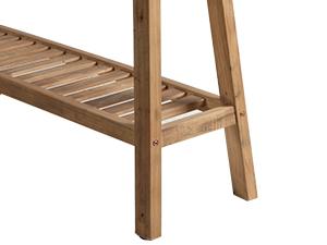 HOKYHOKY Reclaimed Solid Wood Console Table, 43.3" Farmhouse Entryway Table, Narrow Couch Tables Behind Sofa, 2 Tiers Accent Tables for Hallway, Entrance, Foyer, Living Room