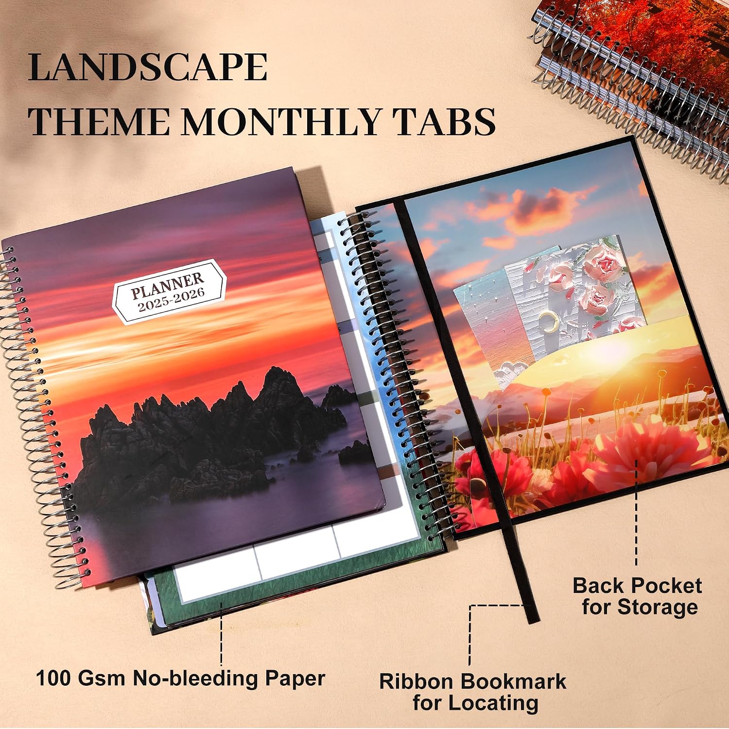 Hardcover Book 15-Month Planner 2025-2026 (Oct 2025-Dec 2026) with Monthly Tabs, Hourly Daily Weekly Organizer for Women, Stickers Included, 8.5x11 in Hardcover Book 15-Month Planner 2025-2026 (Oct 2025-Dec 2026) with Monthly Tabs, Hourly Daily Weekly Organizer for Women, Stickers Included, 8.5x11 in