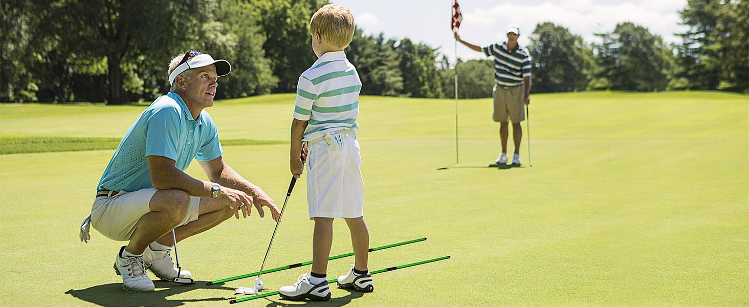 MoKo Golf Alignment Stick, 2-Pack 48" Collapsible Golf Training Aid for Aiming, Putting, Posture Correction - Lightweight Fiberglass Sticks with Clear Tube Case MoKo Golf Alignment Stick, 2-Pack 48" Collapsible Golf Training Aid for Aiming, Putting, Posture Correction - Lightweight Fiberglass Sticks with Clear Tube Case