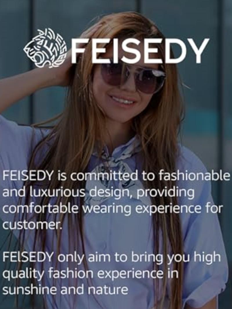 FEISEDY Women's Sunglasses, Cat Eye Style, UV400 Polarized Sun Glasses, Cute Vintage Trendy B0119